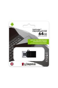 KINGSTON 64GB DTDUO3G2/64GB DT MicroDuo 3 Gen2 + MicroUSB (Android/OTG) Çift Taraflı Flash Bellek